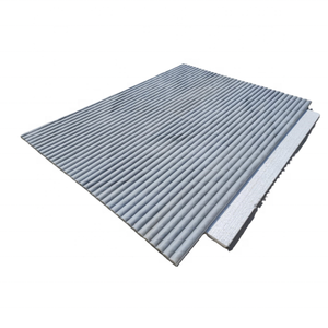 Bardiglio Afyonหินอ่อนสีเทาFluted Bullnosed Wallโต๊ะรับประทานอาหารเคาน์เตอร์บาร์ตกแต่งตกแต่งหรูหราตุรกีขายส่ง - Product Image 3