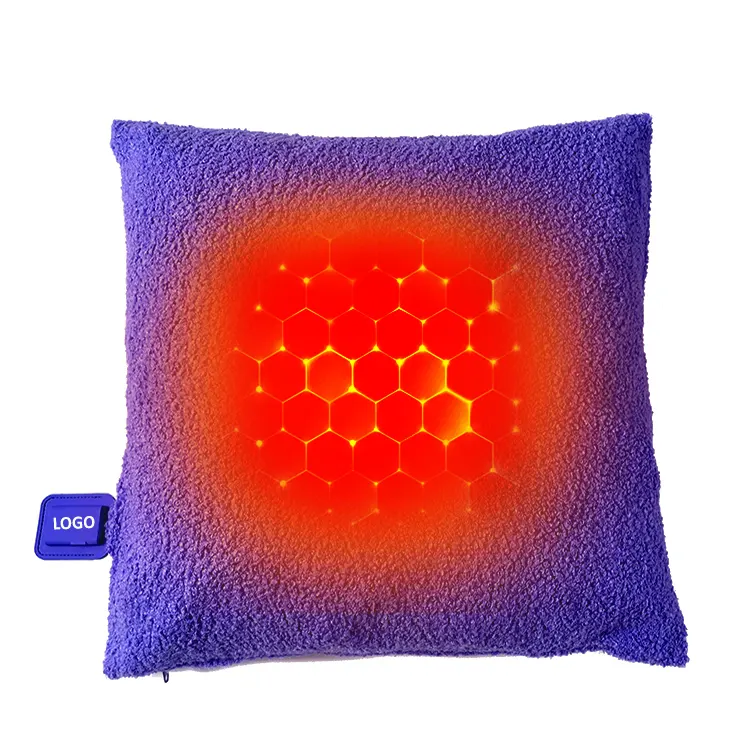 China electric multifunction ultimate speed graphene heating kneading shiatsu neck back seat massage cushion with heat