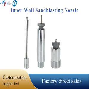 Limpiador de tubos de chorro de arena para pared interior de 360 °, boquilla de limpieza de tubos interiores, eliminación de polvo de tubería interna - Product Image 4