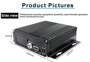 מערכת מצלמות אבטחה לרכב 4CH 1080P AHD HD עם 4G WiFi GPS MDVR, כרטיס SD בנפח 1T/512G, VGA AHD, צג DVR נייד, מתכת - Product Image 3