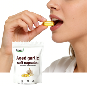 Gélules d'extrait d'ail vieilli, compléments alimentaires à base de plantes, naturels, biologiques, inodores, capsules molles d'ail vieilli - Product Image 2