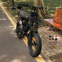 Ab depo Ebike 250W Ebike 20 inç yağ disk frenler E bisiklet 7 hız fatfatbike VOMO elektrikli bisiklet