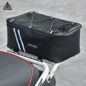 Sac de selle de vélo multifonctionnel 8L pratique PU étanche <span class=keywords><strong>porte</strong></span>-bagages et valise taille personnalisable sac de rangement d'équitation - Product Image 1