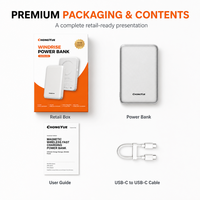 Batterie externe magnétique sans fil 10000mAh 30W PD 15W Charge rapide Aimant N52 Ultra Mince Portable CE FCC RoHS