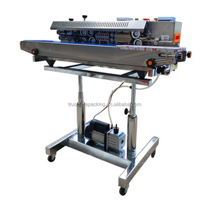 FR1000 continuous vacuum pumping inflatable vertical packaging machine ink wheel printing date automatic sealing machine