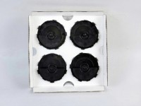 Kit Premium de 7 Piezas de Tapas Centrales Flotantes y Emblemas para B-M-W