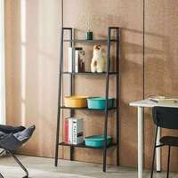 Étagère échelle, bibliothèque, organisateur de rangement pour bureau à domicile et bar, avec outils de nettoyage, bibliothèque autoportante
