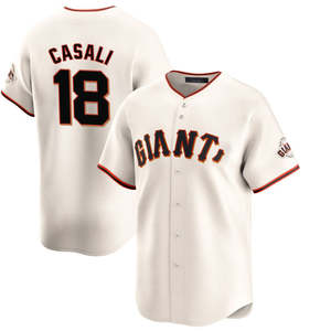 San Francisco Jersey Baseball Pria kustom terbatas kemeja seragam bordir jahit krem dengan pilihan ukuran Plus 2025 - Product Image 5