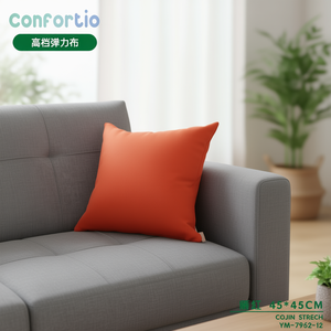 Cuscini e Cuscini Decorativi di Lusso in Tessuto Elastico Arancione 45*45 - Alta Qualità - Product Image 3