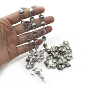 Collier Chapelet en Argent 925 avec Perles Coquillage, Bijou Unisexe pour Cérémonie Religieuse, Origine Yiwu - Product Image 3