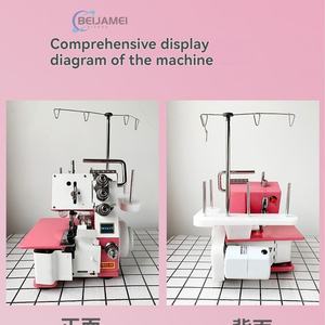 Новая портативная мини-швейная машина для квилтинга и оверлока, 3-ниточная, для домашнего использования, для работы с трикотажными тканями, хит продаж - Product Image 6