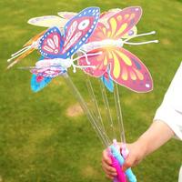 Bâton lumineux papillon en plastique, nouveauté colorée, LED clignotante rechargeable, portable pour cosplay, fête, célébration, rassemblement