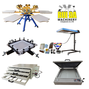 Vente directe usine : Imprimante sérigraphique 6 stations avec kits complets et 6 têtes d'impression pour l'impression textile et les entreprises d'impression à plat - Product Image 1