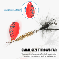 LUSHAZER Appâts de pêche Spinner Leurre Spinnerbait Hook Spoon Isca Artificial Metal Wobbler Leurre de pêche pour truite Bass