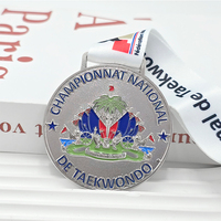 Placas de medallas de trofeos de premios de eventos deportivos de metal personalizadas por fabricante Premier