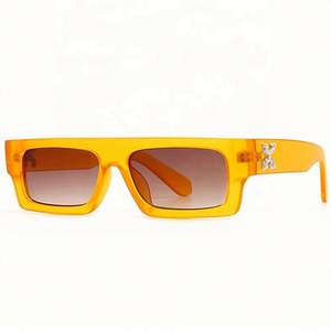 Gafas de Sol de Moda con Logotipo Personalizado, Estilo Vintage, Montura Ancha, Gafas de Sol Rectangulares para Mujer con Protección UV400 - Product Image 4
