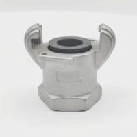 Productos de hardware, acoplamiento rápido de acero inoxidable, tipo hembra de ajuste de garra de manguera de aire