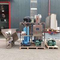 Machine à glace tubulaire monophasée de 2 tonnes, production de 2000 kg/24h, avec machine d'emballage