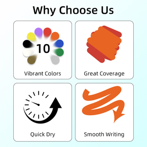 Черные маркеры для плакатов, гигантские пользовательские маркеры для граффити, профессиональные акриловые чернила 3-в-1, граффити, манга, школьные художественные принадлежности - Product Image 3