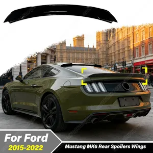 StarNav Pour MK6 2015 2016 2017 2018 2019 2020 2021 2022 Kit d'accessoires de décoration de spoiler arrière central pour automobile - Product Image 3