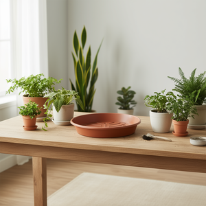 Plateau en terre cuite GELI Standard Saucer 16cm, lot de 40 - Product Image 3