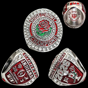 2025 Indiana Hoosiers NCAA Football National Championship <strong>Ring</strong> Set Men <strong>Iced</strong> Out Zircon Fan <strong>Ring</strong> Wholesale - Product Image 4