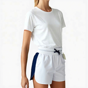 Women's Custom Vintage Athletic <strong>Shorts</strong> Polyester Oxford Fabric <strong>Ruffle</strong> Gym Board <strong>Shorts</strong> - Product Image 1