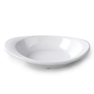 Melamine raw material for plastic sheets, white irregular wholesale wedding plates, diverse styles of dining plates