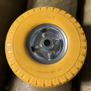 Prix d'usine <span class=keywords><strong>Roue</strong></span> en mousse PU de 10 pouces 3.00-4 avec jante en acier pour <span class=keywords><strong>brouette</strong></span> - Product Image 1