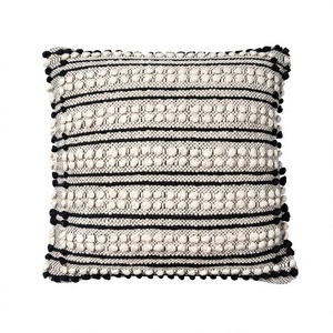 Funda de cojín tejida con sensación de mano Bohemia más suave, funda de almohada con mechones para dormitorio, Fundas de cojín bohemio con alta calidad - Product Image 1