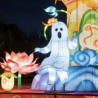 Lanterne fantôme LED étanche pour Halloween, Pâques, Noël, les jardins et les fêtes d'intérieur dans les maisons hantées