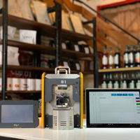 Filter asap elektrostatis dimana Kaldi Mini Drum kopi Roaster listrik baja tahan karat 220 penggunaan mobil yang dikendalikan dengan aplikasi