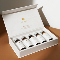 Boîtes rigides personnalisées avec estampage à chaud et fermeture magnétique pour coffrets de peptides de collagène haut de gamme - Emballage cadeau haut de gamme