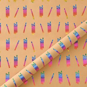 Papel de Regalo con Estampado de Dibujos Animados Alegres, Papel Decorativo con Estampado de Arcoíris en Relieve, al por Mayor, para Regalos de Eventos Deportivos - Product Image 4