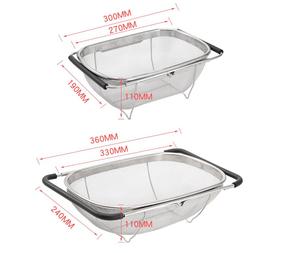 <span class=keywords><strong>Passoire</strong></span> ovale en acier inoxydable personnalisable avec logo, facile à nettoyer, compatible lave-vaisselle, pour évier de cuisine, avec emballage à marque privée (OEM/ODM) - Product Image 2