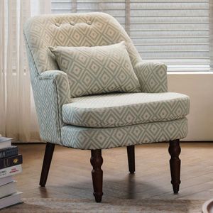 <span class=keywords><strong>Canapé</strong></span> simple American Vintage, <span class=keywords><strong>fauteuil</strong></span> d'appoint en tissu à carreaux de style européen avec structure en bois massif, <span class=keywords><strong>fauteuil</strong></span> de détente - Product Image 2