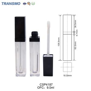 Estuche Personalizado para Lápiz Labial Líquido, Tubos Cuadrados para Brillo Labial, Plástico Reciclado, Tubo de Brillo Labial de 9 ml Personalizado - Product Image 2