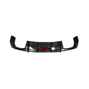 Diffuseur de pare-chocs arrière en fibre de carbone véritable avec éclairage pour <span class=keywords><strong>Audi</strong></span> A3 8V.5 Hatchback 2017 2018 2019 2020. - Product Image 1