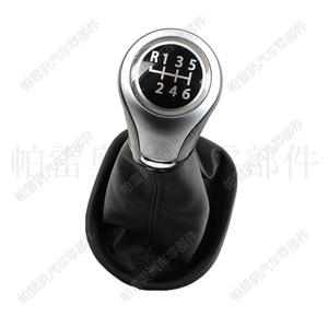 หัวเกียร์รถยนต์ Pareau หุ้มหนัง 6 สปีด สีดำ สำหรับ Volkswagen Caddy Golf 6 ฝาครอบคันเกียร์ตามหลักสรีรศาสตร์ - Product Image 4