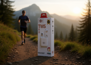 WIZOHUP Auricolari wireless TWS Bluetooth con controllo touch in-ear, ricarica di tipo C, batteria da 500-1000 mAh, indicatore LED - Product Image 2