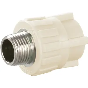Factory Pressure Resistant DN20-63 1inch 2inch PPR Fittings Hydraulic Grooved Male Threaded Couplings