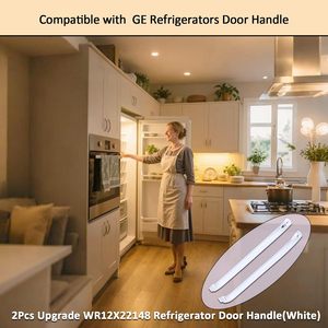 Neaticoo - Manija para Puerta de Refrigerador, 18.7 pulgadas/47.5 cm, Blanca, Repuesto de Fácil Instalación, WR12X22148 - Product Image 5