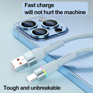 240W yüksek güç 4 in 1 USB C kablosu kademeli ışık hızlı şarj için mobil dizüstü Tablet 2M ODM özel Logo - Product Image 3