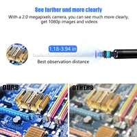 Endoscope sans fil ANCEL W655, câble de 5 m, caméra d'inspection du moteur de voiture, 1080P, WiFi, boroscope