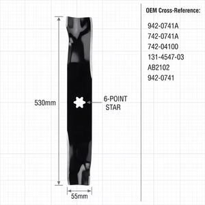 Pièces détachées universelles pour <span class=keywords><strong>tondeuse</strong></span> à gazon, lame de broyage rotative à levage élevé, compatible avec les tondeuses à gazon à rayon de braquage zéro et autopropulsées - Product Image 5