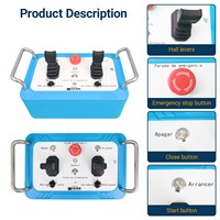 Mando hidráulico , válvula direccional de 4 palancas, kits de control remoto inteligente de radio de grúa de camión