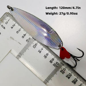 Leurre en métal américain en gros - Séquin réfléchissant au laser, appât à longue portée pour la pêche au bar, au brochet et au sandre - Product Image 3