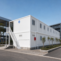 Maison conteneur modulaire préfabriquée extensible de 20 pieds, résistante aux tremblements de terre, en panneaux sandwich, pour abri