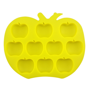 Apple Silicone lce moule de qualité alimentaire moule congélateur facile à libérer Flexible <span class=keywords><strong>bac</strong></span> à glaçons pour la vente en gros par usine de qualité - Product Image 6