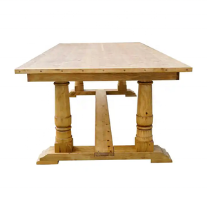 <span class=keywords><strong>Table</strong></span> de salle à manger Sunzo Furniture en <span class=keywords><strong>bois</strong></span> de planches de style farmhouse, 8 pieds, <span class=keywords><strong>table</strong></span> <span class=keywords><strong>pour</strong></span> événements et mariages - Product Image 3